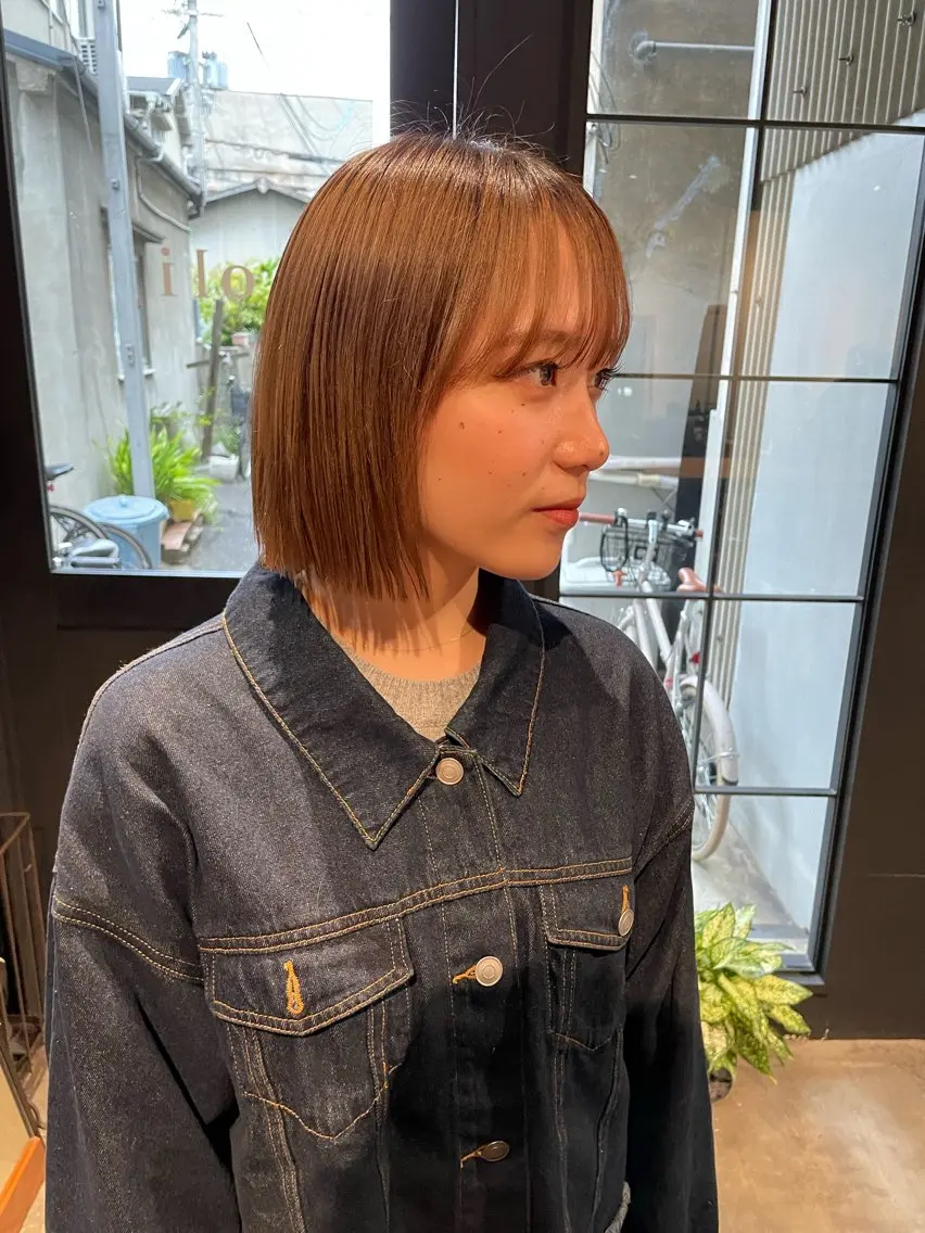 ショート カット ヘアカラー トリートメント ボブ／パーマ指名 No. 1🍃れんとのヘアスタイル