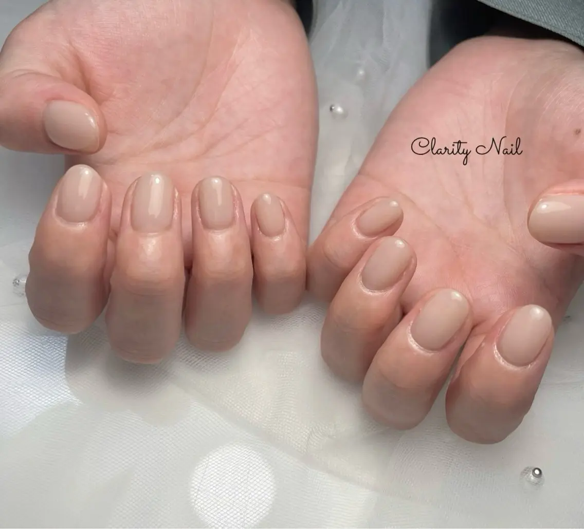 ネイル ワンカラーネイル ハンドネイル Clarity Nailのネイルデザイン
