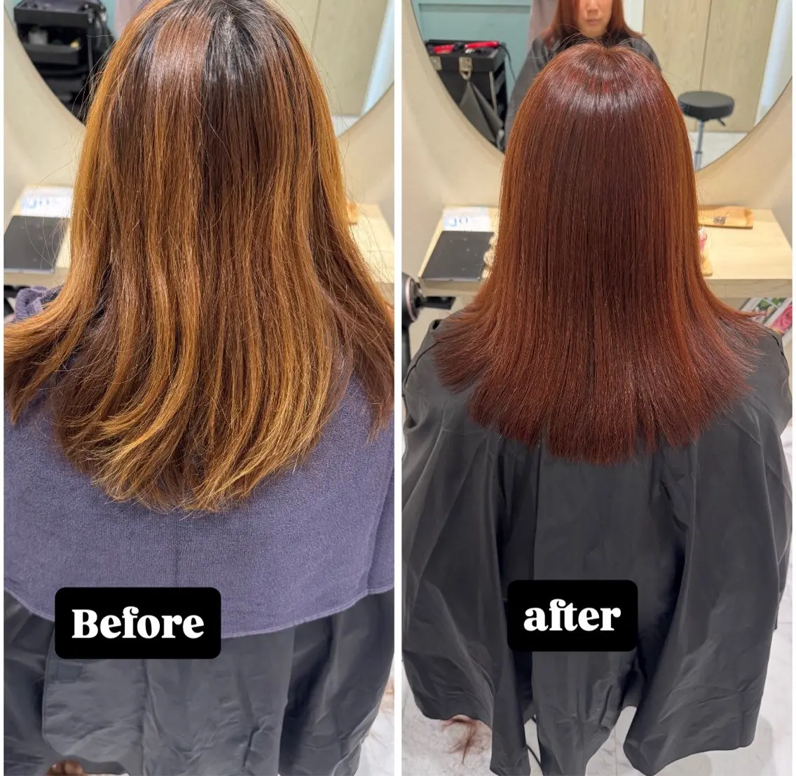 ミディアム カラー イルミナカラー オレンジ ピンクカラー カット ヘアカラー トリートメント 丹野 圭太のヘアスタイル