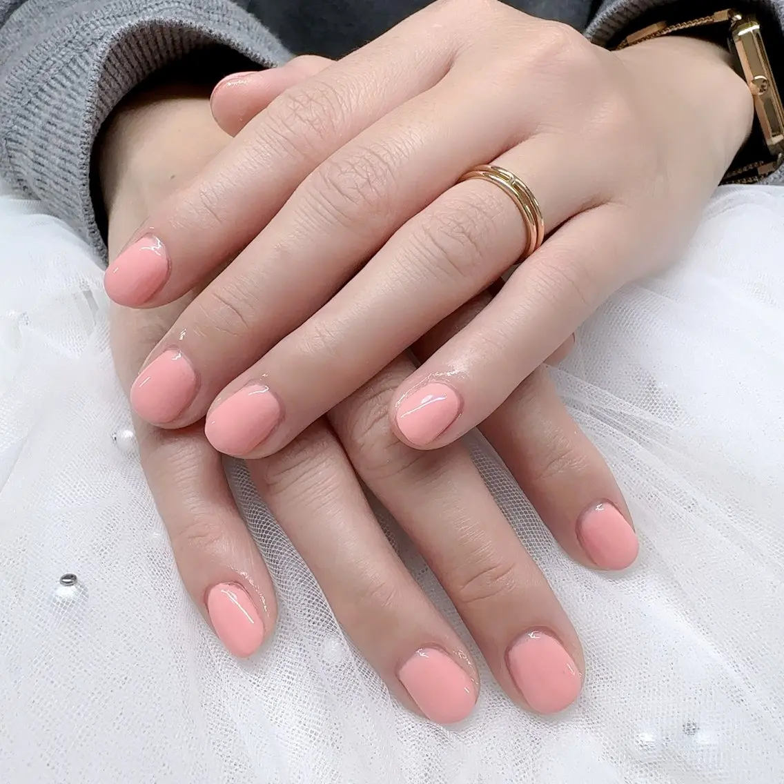 ネイル ワンカラーネイル LOA.NAIL 本八幡店💞Kyouのネイルデザイン