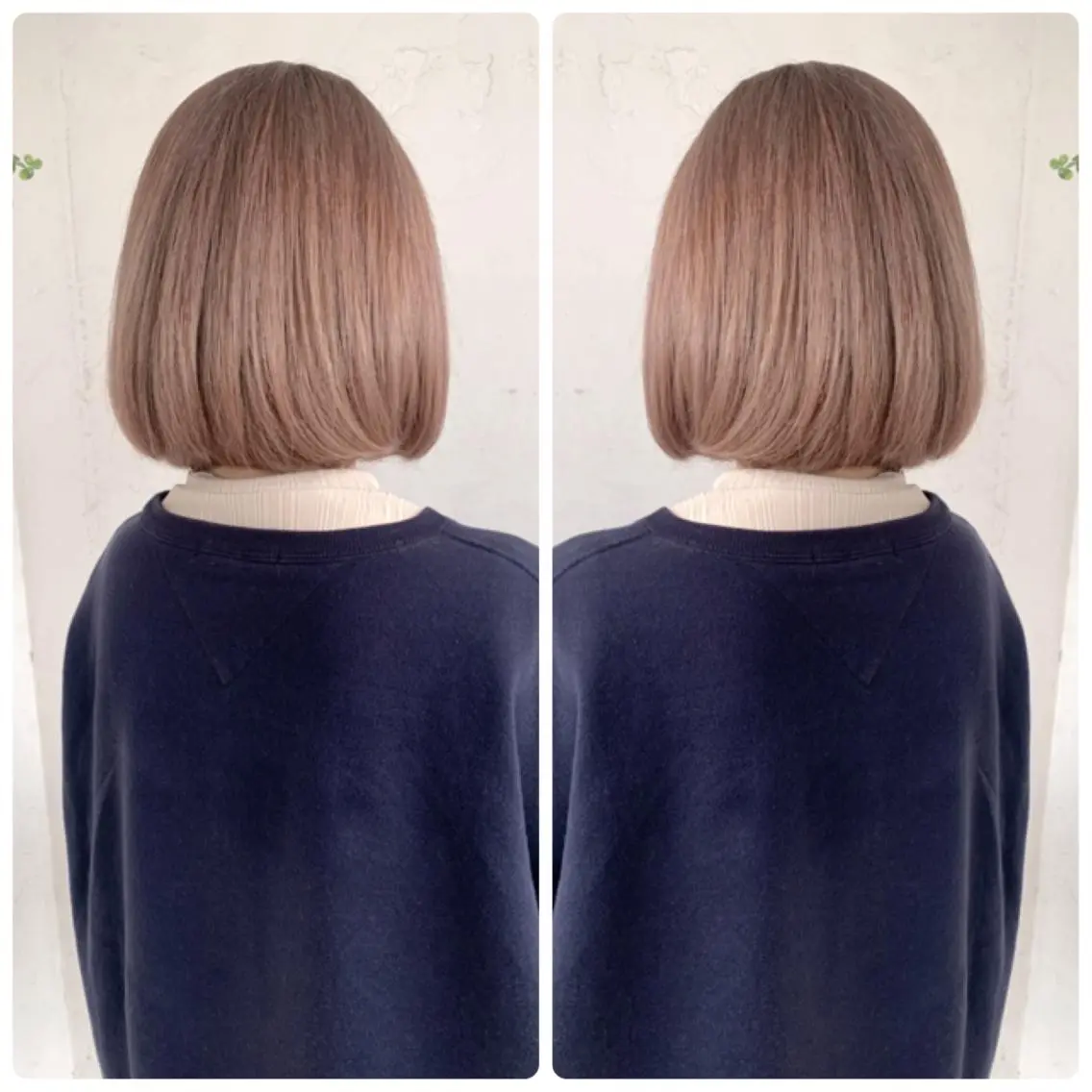 ショート カラー アッシュ ベージュカラー ブルーカラー ブラウンカラー ショコラベージュ ヘアカラー トリートメント 京都大人女性ショート 徒歩1分/秋山のヘアスタイル