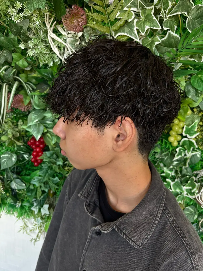 メンズ カット パーマ N-plants 楓のヘアスタイル