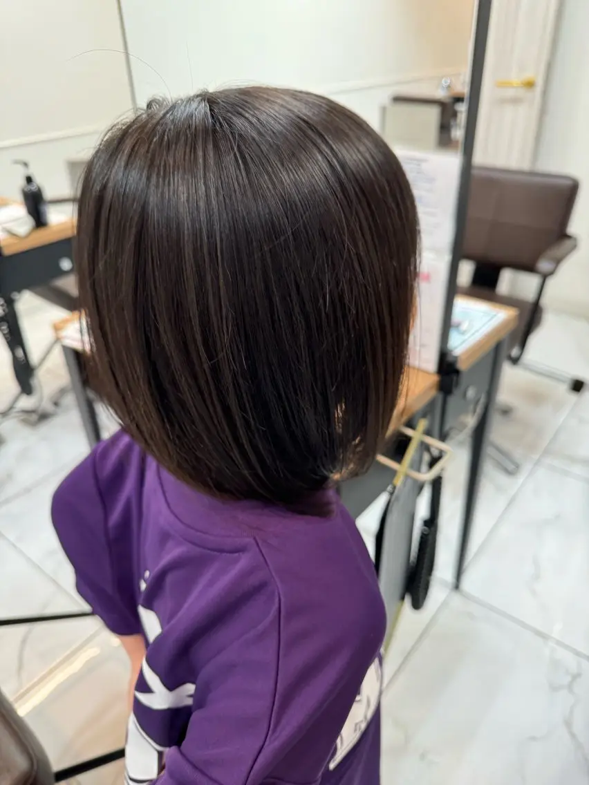 キッズ カット 八木菜美 似合わせ/ニュアンスのヘアスタイル