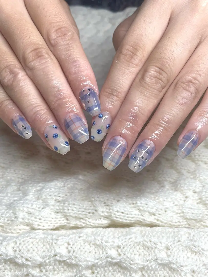 ミディアム ハンドネイル LBnail.sae /おえかきネイルのネイルデザイン