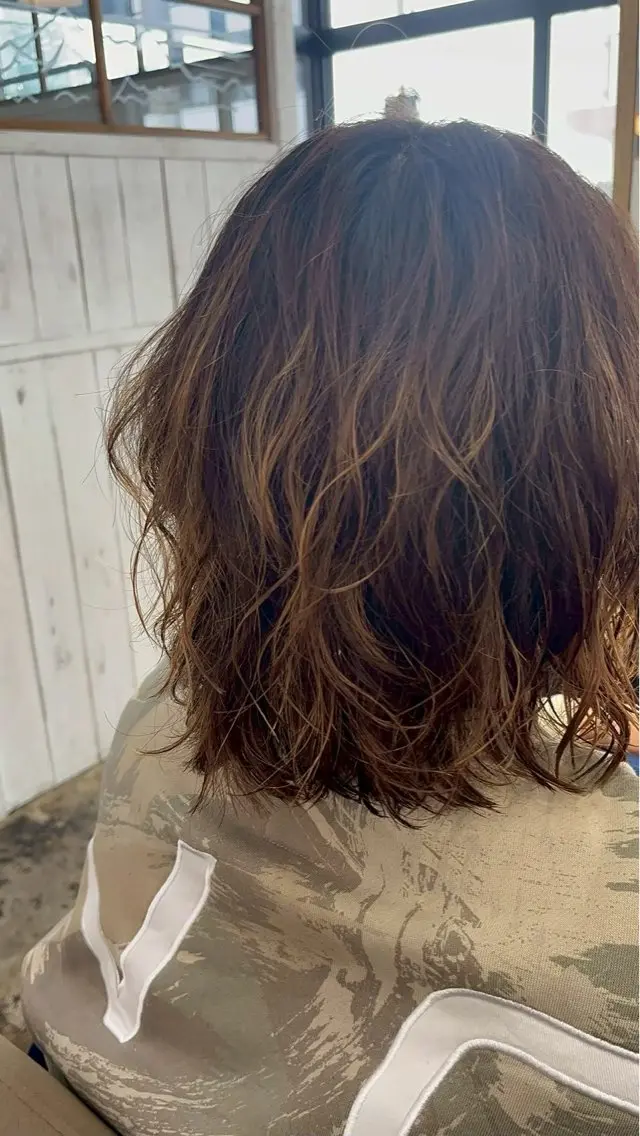 パーマ Hair ruup 平良那生のヘアスタイル