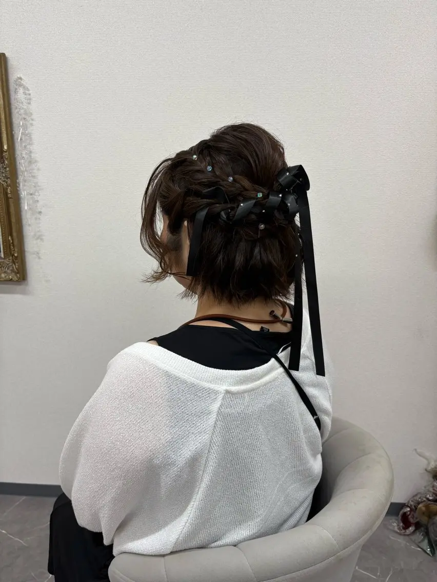 ヘアアレンジ ハーフアップ ヘアサロン ミカヅキのヘアスタイル