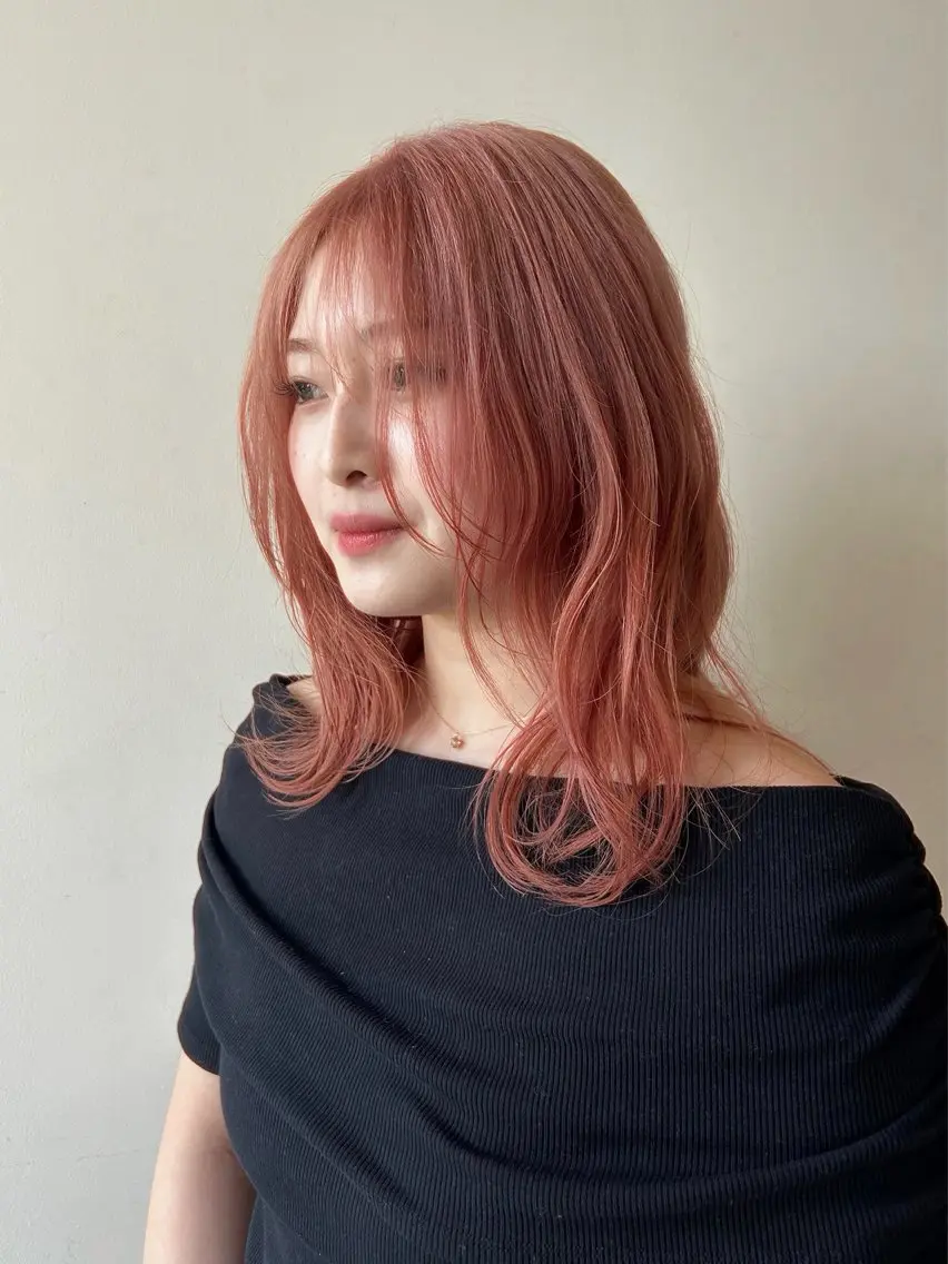 セミロング カラー saki / 名古屋 八事 / ハイトーンのヘアスタイル