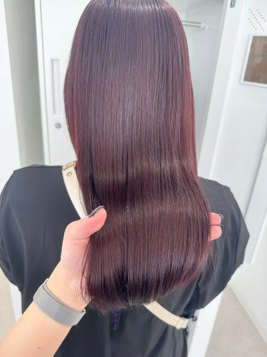 透明感・艶感カラー🫧+カット✂︎（毛先・毛量調節のみ）の写真