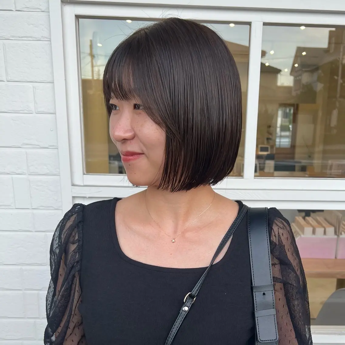 ショート カラー ボブ 似合わせカット カット ヘアカラー トリートメント YUUKI/ミニボブ ボブ/髪質改善のヘアスタイル