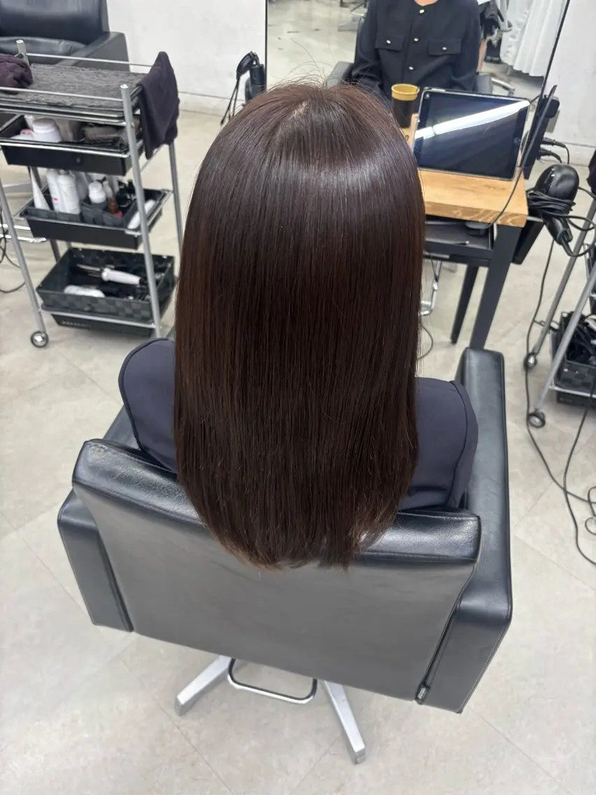 セミロング カラー KILLA/原宿 MIZUKI🌟のヘアスタイル