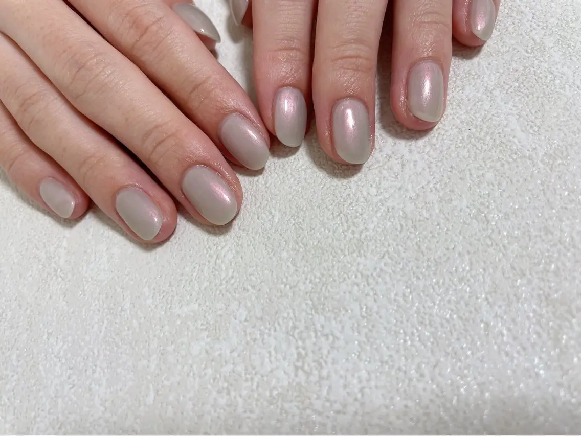 ネイル オーロラネイル フットネイル フレンチネイル ジェルネイル 韓国ネイル ハンドネイル kiki nail たまプラーザのネイルデザイン