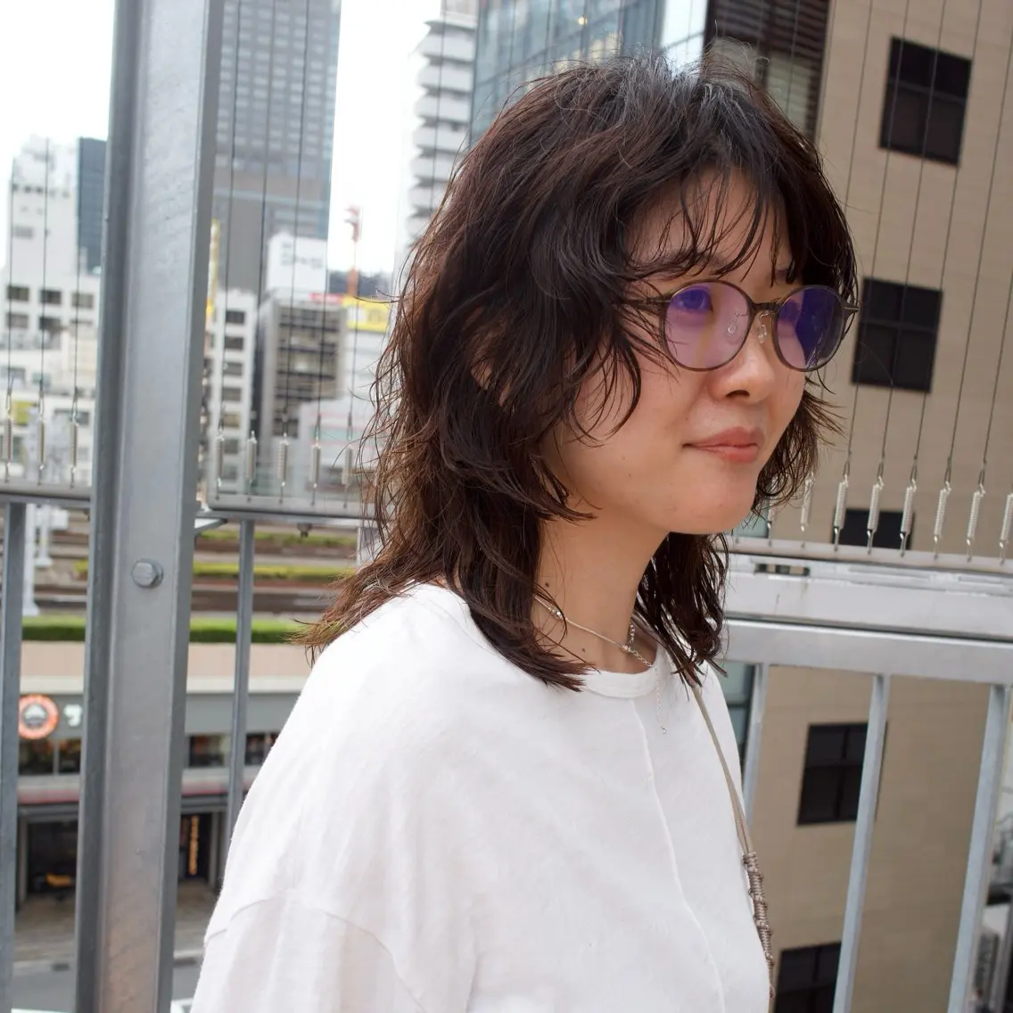 ミディアム パーマ ミディアムパーマ ウルフカット 池田 充のヘアスタイル