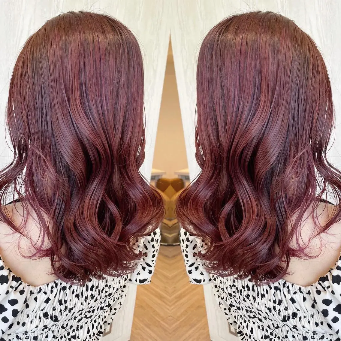 ミディアム カラー アッシュ ピンクカラー 外国人風カラー レイヤーカット 外ハネヘア カット ヘアカラー トリートメント 河合秀明/ショート /ボブ/レイヤーのヘアスタイル