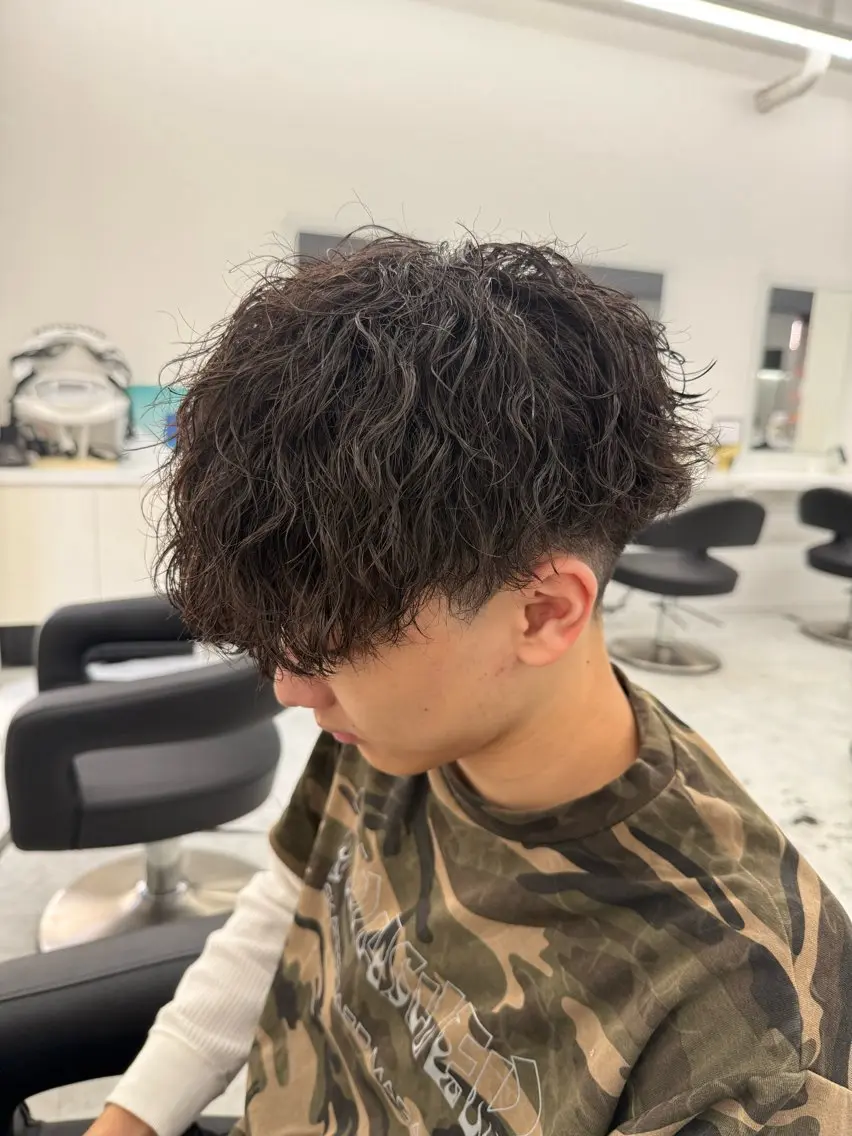 ショート カラー パーマ ヘアアレンジ メンズ キッズ 🔷横浜1のパーマ 職人🔷将太郎のヘアスタイル