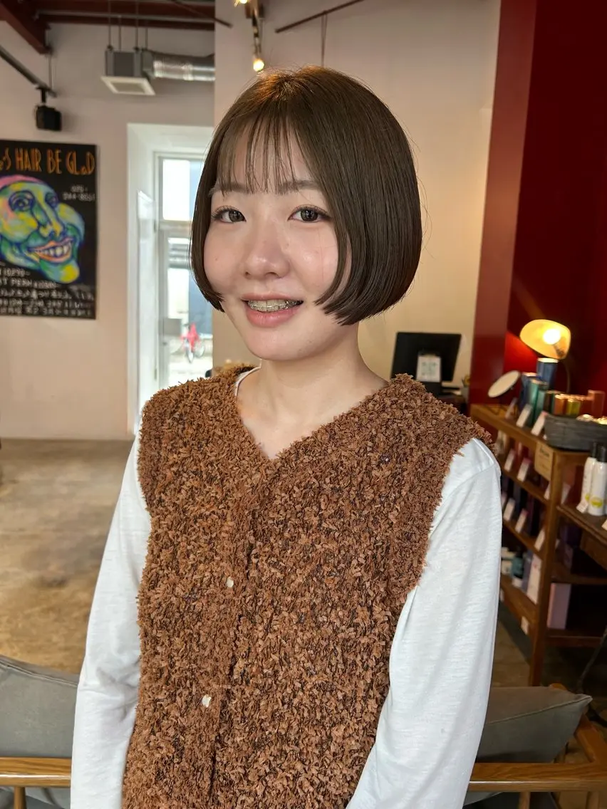 ショート ボブ 似合わせカット ORe'S HAIR BE　GLaDまなみのヘアスタイル