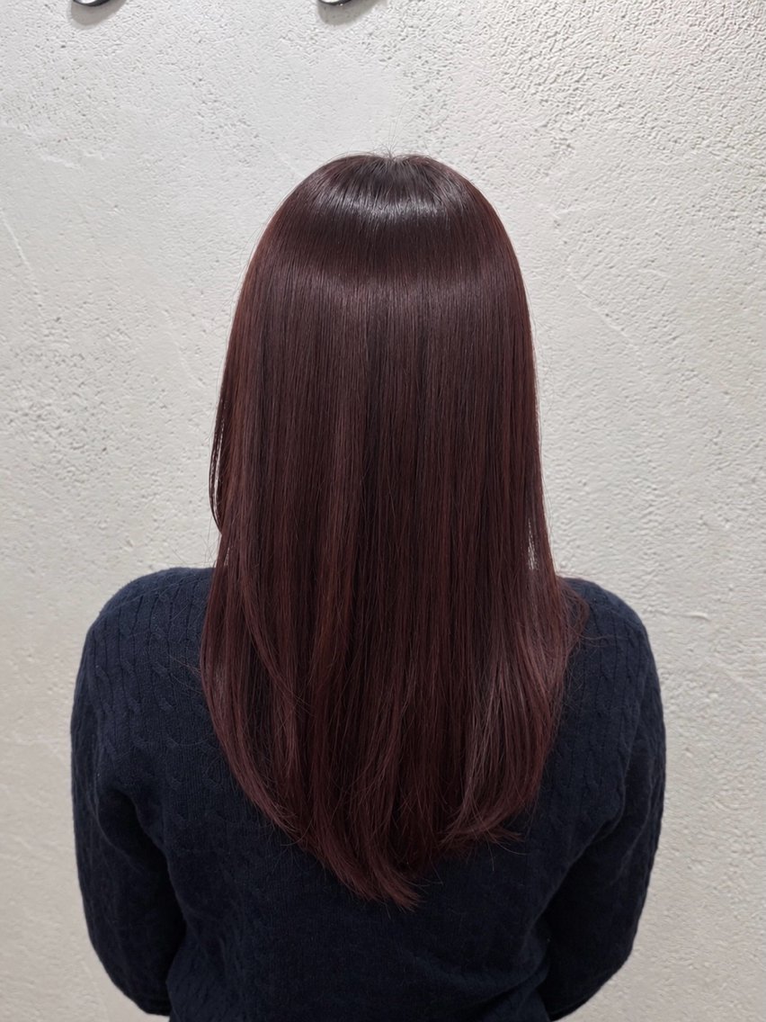 セミロング カラー ブリーチ 透明感カラー ダブルカラー グラデーションカラー ハイライトカラー カット ヘアカラー トリートメント 韓国レイヤー🦋 ブリーチtomokoのヘアスタイル