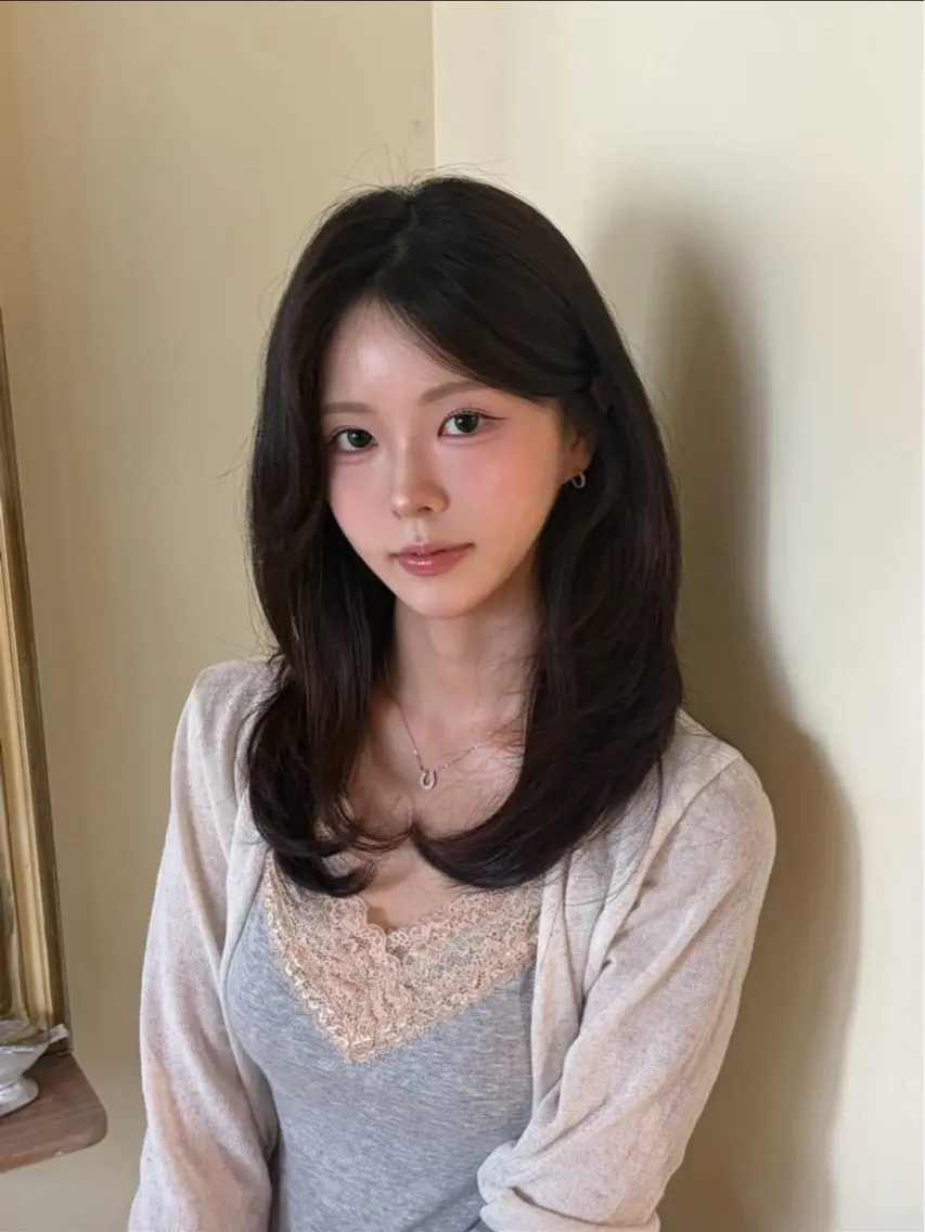 ヘアセットモデルの写真