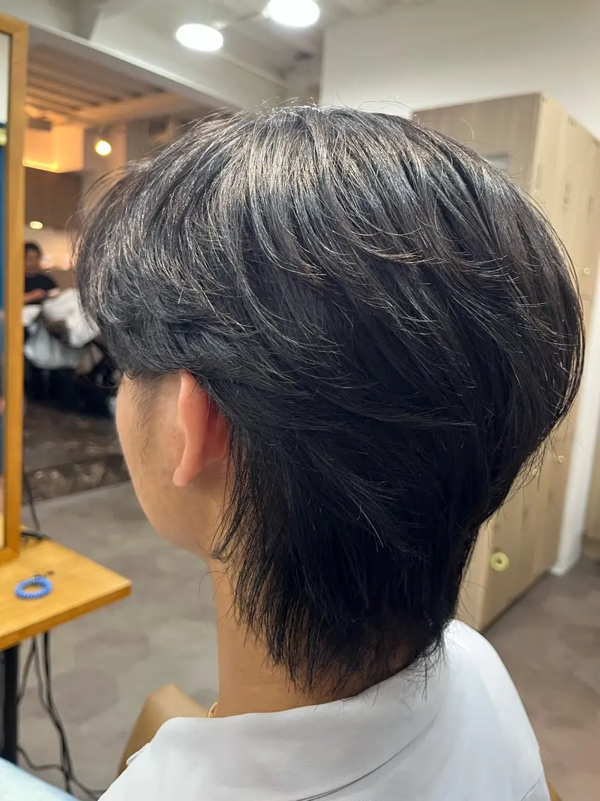 ショート メンズ カット 縮毛矯正🌟カラー╱ ╱いいじまのヘアスタイル