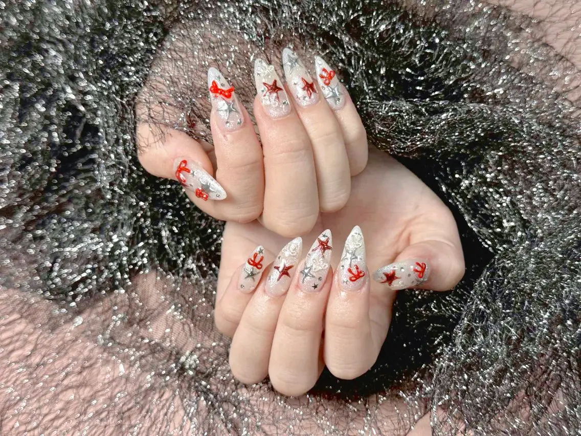 ネイル アートネイル 長さ出し ネイルチップ ハンドネイル Lya Nail Salonのネイルデザイン