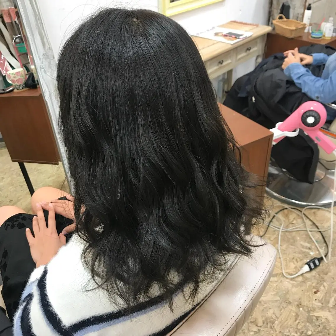 セミロング カラー 💘カラー人気Ｎｏ. １💘SAYAのヘアスタイル