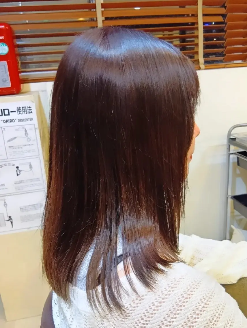 セミロング カラー 縮毛矯正 トリートメント カット ヘアカラー 縮毛矯正 トリートメント 小林暢🌟Orque 髪質改善サロン🌙のヘアスタイル