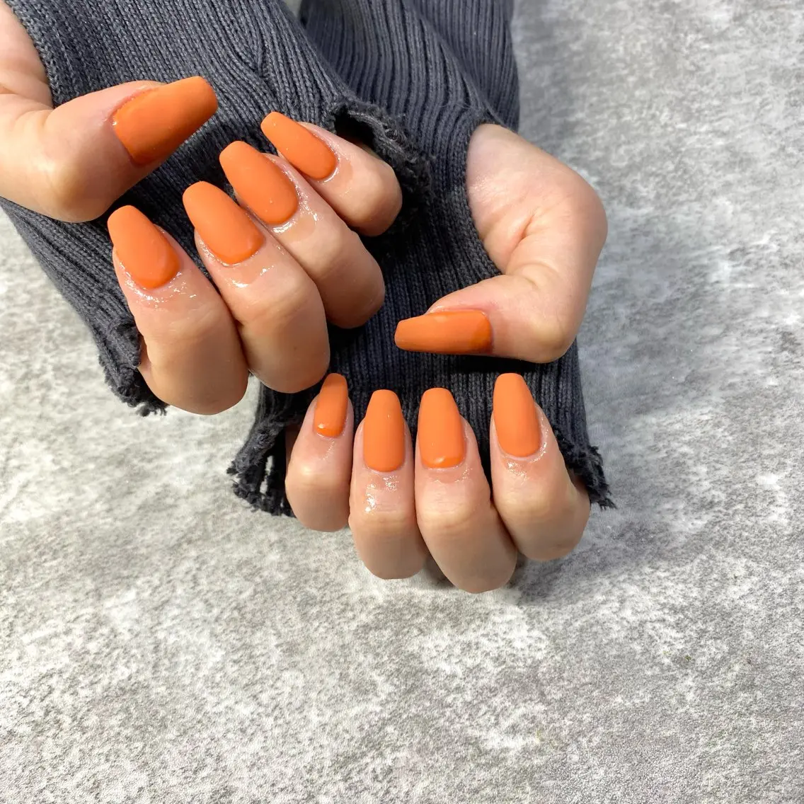 ネイル オレンジ ハンドネイル ★Rinail... .のネイルデザイン