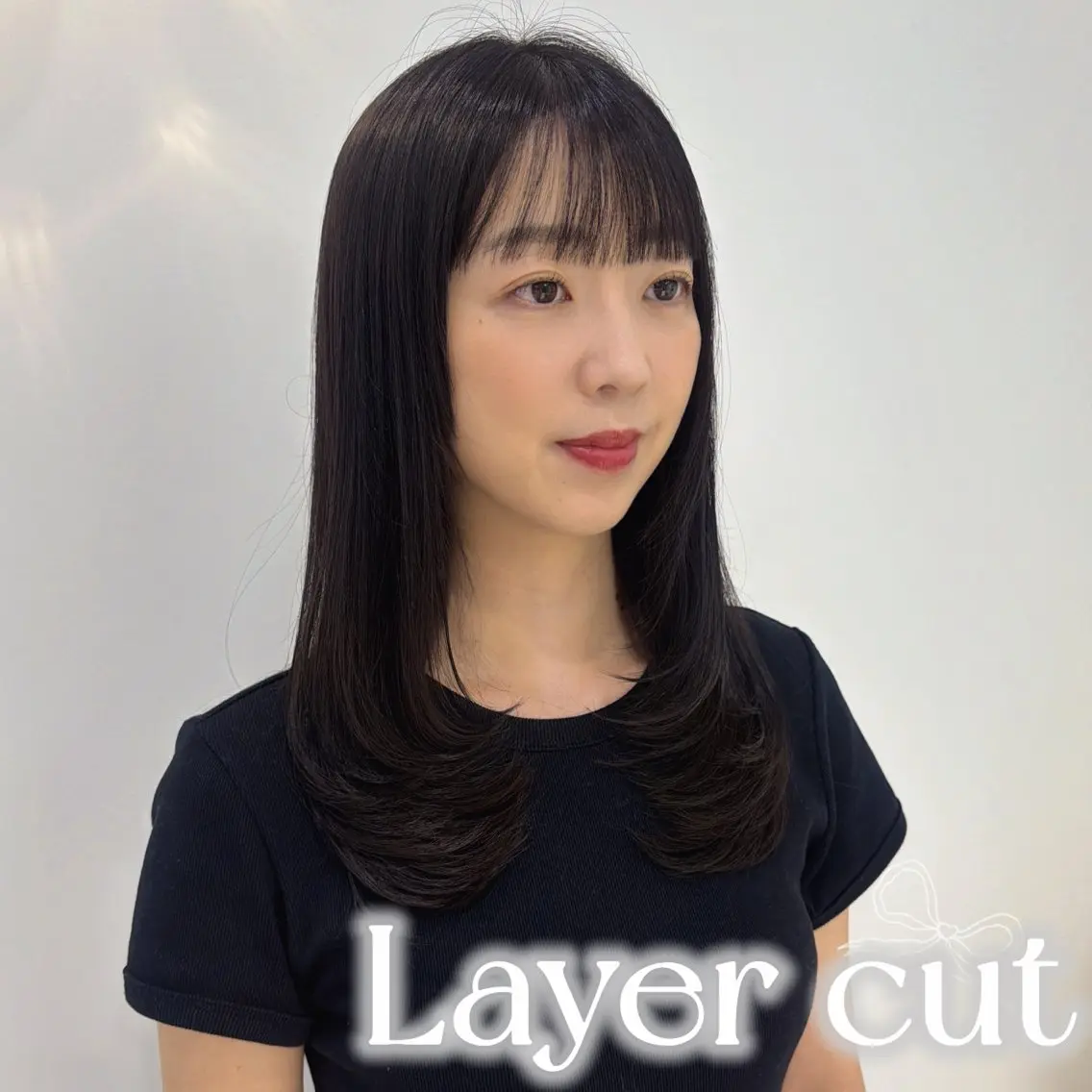 ロング レイヤーカット カット ヘアカラー トリートメント 🩵HIYORI /栄/レイヤーカットのヘアスタイル