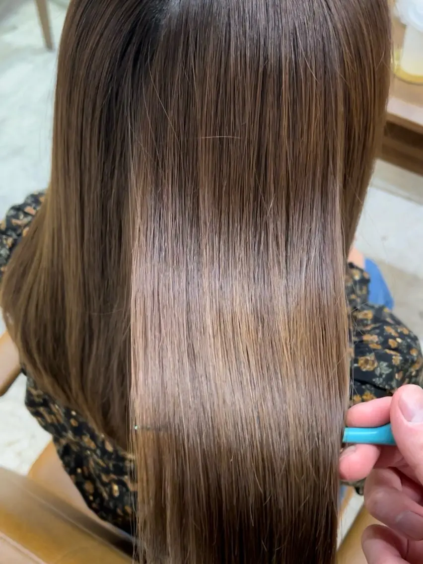 ミディアム カラー 中山 海愛冴のヘアスタイル