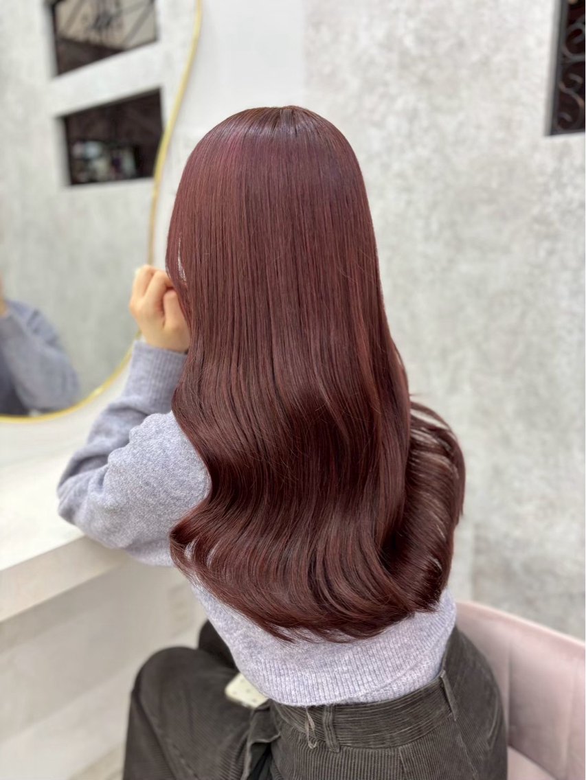 セミロング カラー ヘアカラー トリートメント 💎ななか💎/大宮 艶カラー🪄のヘアスタイル