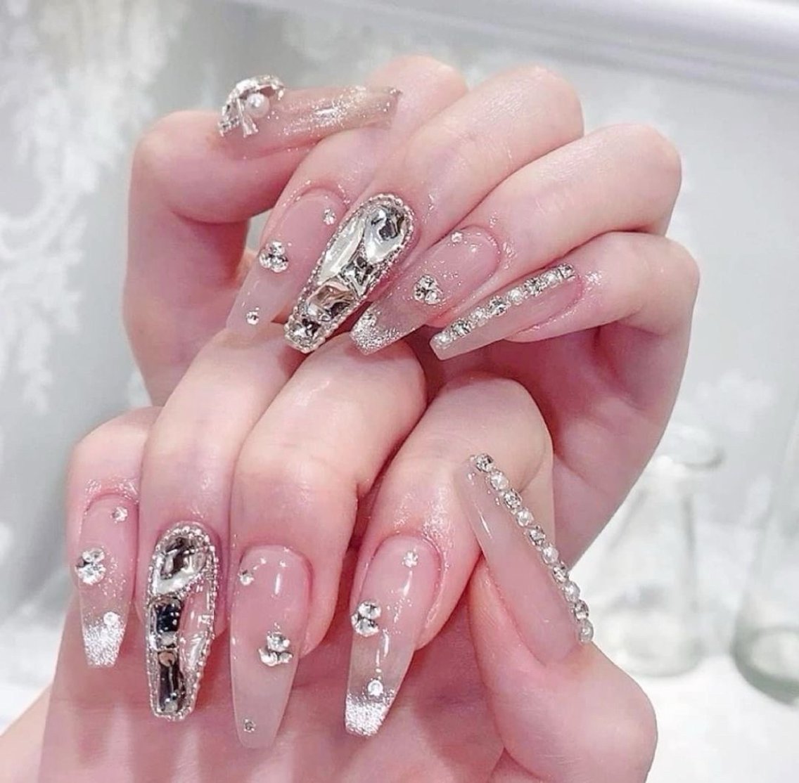 ネイル フットネイル フレンチネイル ジェルネイル 韓国ネイル マグネットネイル ハンドネイル Ribbonnail salonのネイルデザイン