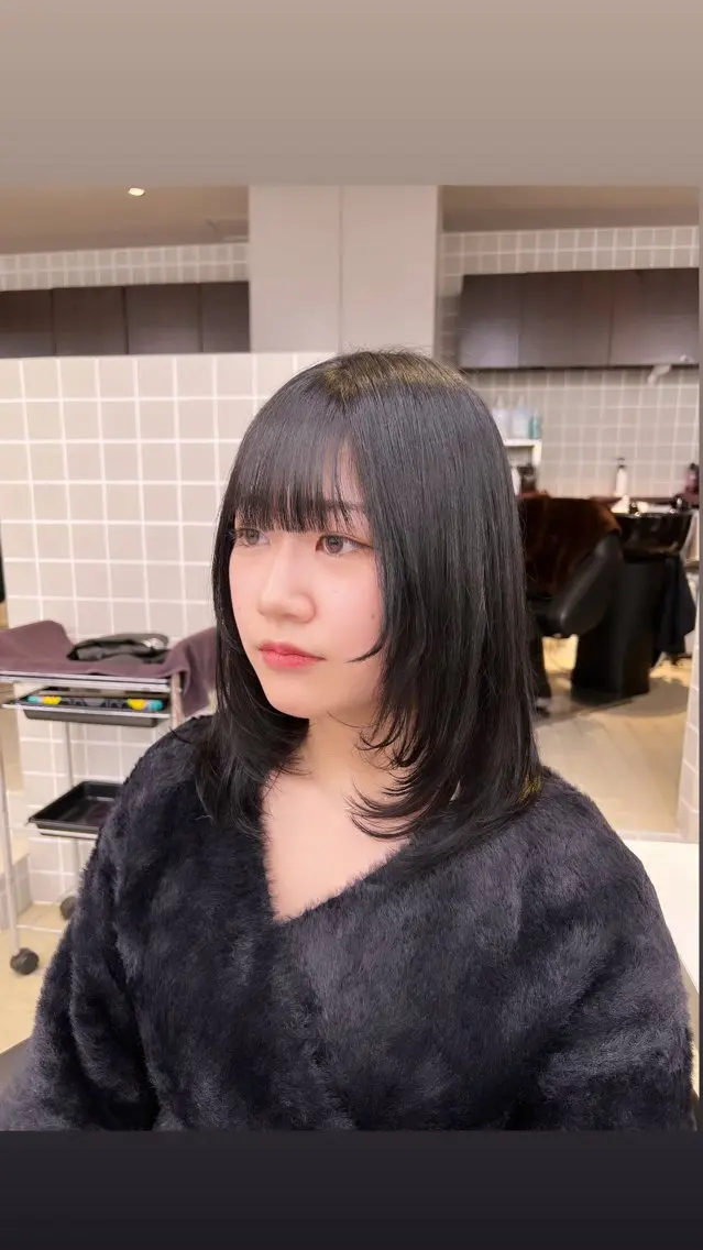 ミディアム カラー パーマ ヘアアレンジ メンズ 上品＆韓国風 🥀海心🥀のヘアスタイル