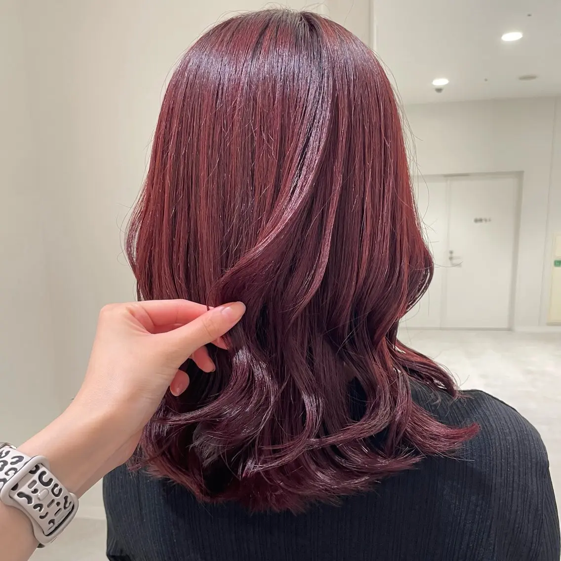 ミディアム ヘアカラー トリートメント 🎟ブリーチなし/艶 /暖色🎀くるみのヘアスタイル