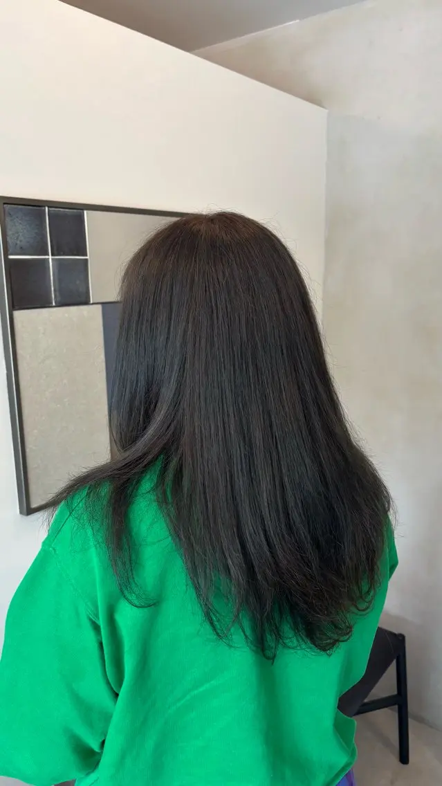 カラー ふたつやゆら🤎ྀི カラー、縮毛矯正のヘアスタイル