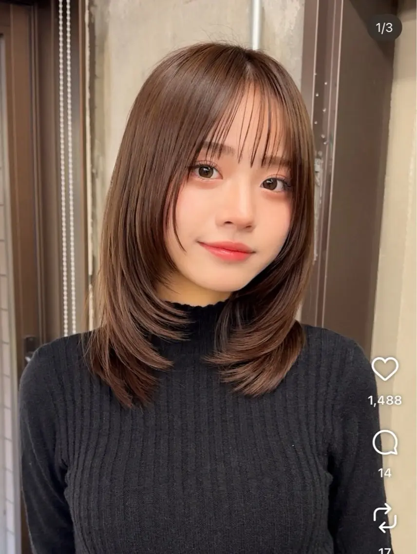 ミディアム nest. ららのヘアスタイル