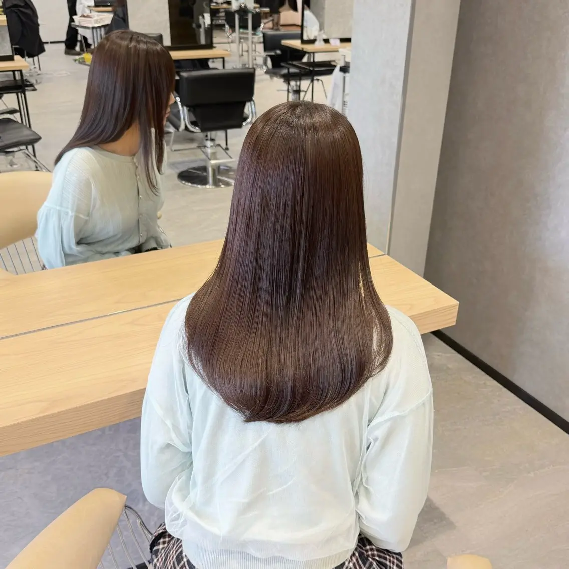 ロング 縮毛矯正 酸性ストレート カット 縮毛矯正 すずきなつき 縮毛矯正🐰🌙のヘアスタイル