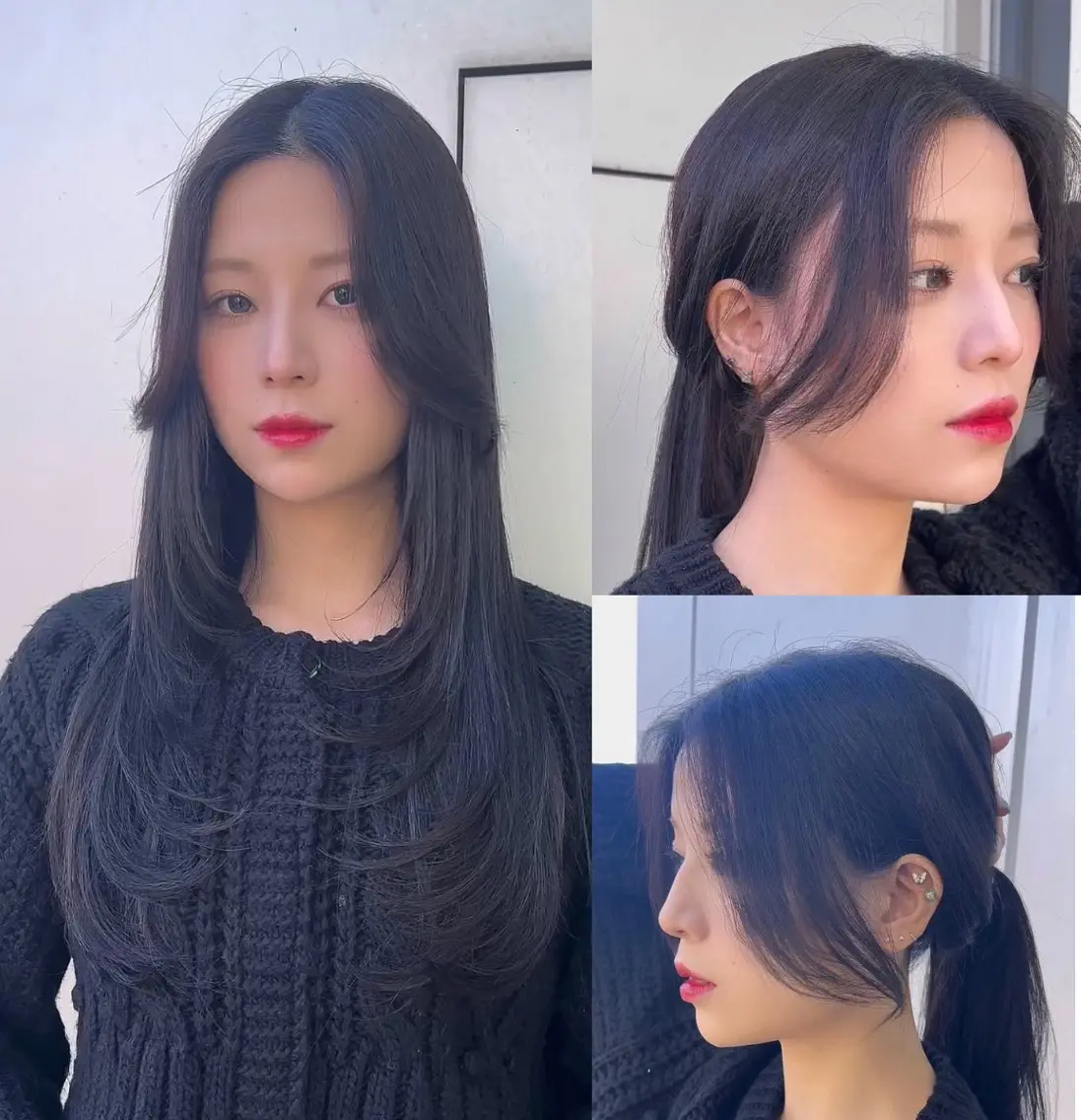 ミディアム カラー カット ヘアカラー トリートメント 🌫️大人韓国ヘア 🌫️naoyaのヘアスタイル