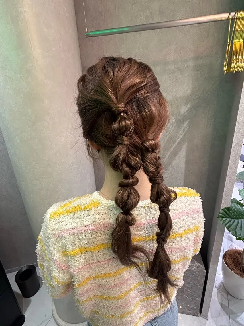 ロング ヘアアレンジ ヘアセット 柔らかhair🌼/ 透明感🫧/みなほのヘアスタイル