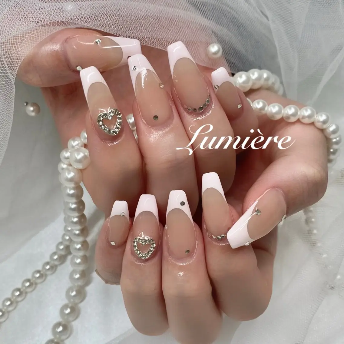 ネイル Lumière｜ ロング｜ワンホンのネイルデザイン