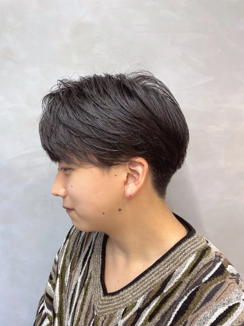 メンズ センターパート 村田 竜牙のヘアスタイル