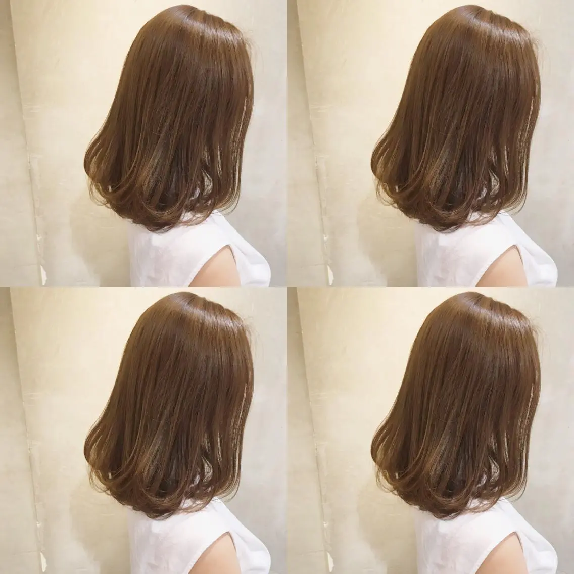 ミディアム カラー ヘアアレンジ ブラウンカラー ボブ カット ヘアカラー トリートメント ヘッドスパ 小林 佳祐のヘアスタイル
