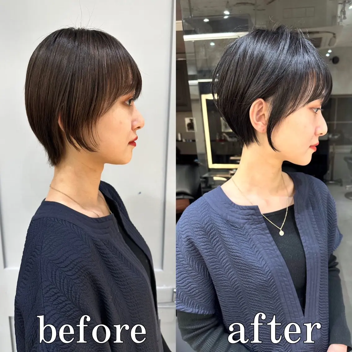 ショート カット ヘアカラー トリートメント 美髪❣️縮毛矯正/ 髪質改善✨/山本のヘアスタイル