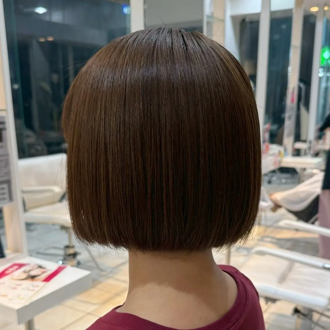 切りっぱなしボブの写真