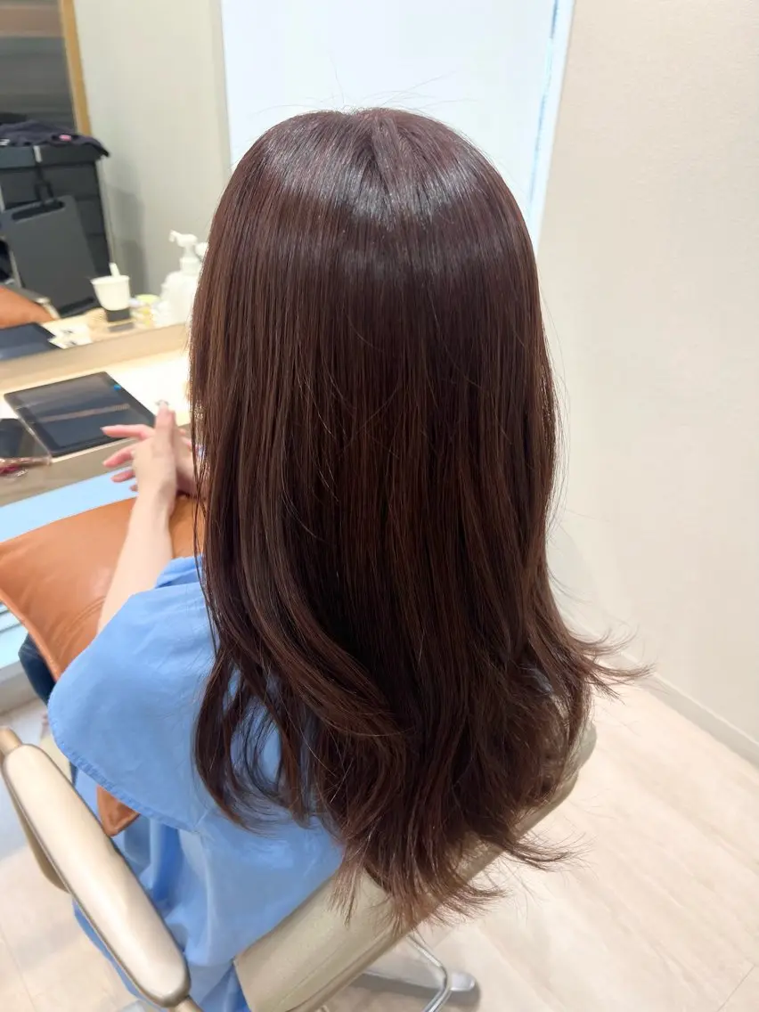 セミロング カラー ブラウンカラー カット ヘアカラー トリートメント ✨🌿大人可愛い愛さ れhair🌿✨松本のヘアスタイル