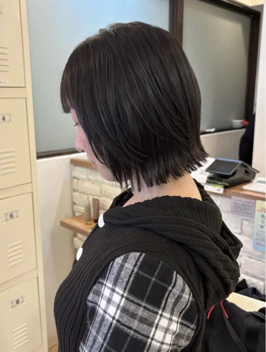 ショート カラー ボブレイヤー ボブ レイヤーカット カット ヘアカラー にゅーかわいいヘア♡ おがわゆいり౨ৎのヘアスタイル