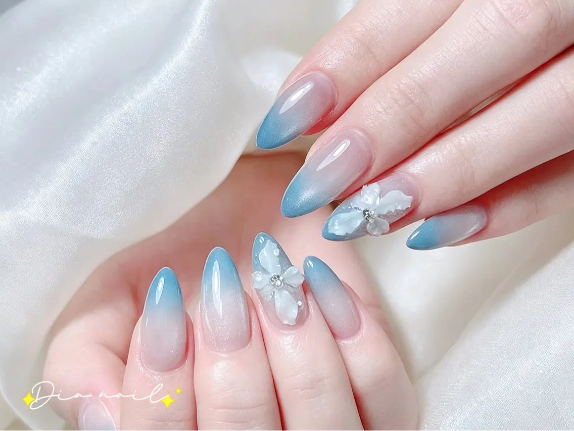 ネイル フットネイル 韓国ネイル レース マグネットネイル ニュアンスネイル ハンドネイル Dia nail サロンのネイルデザイン
