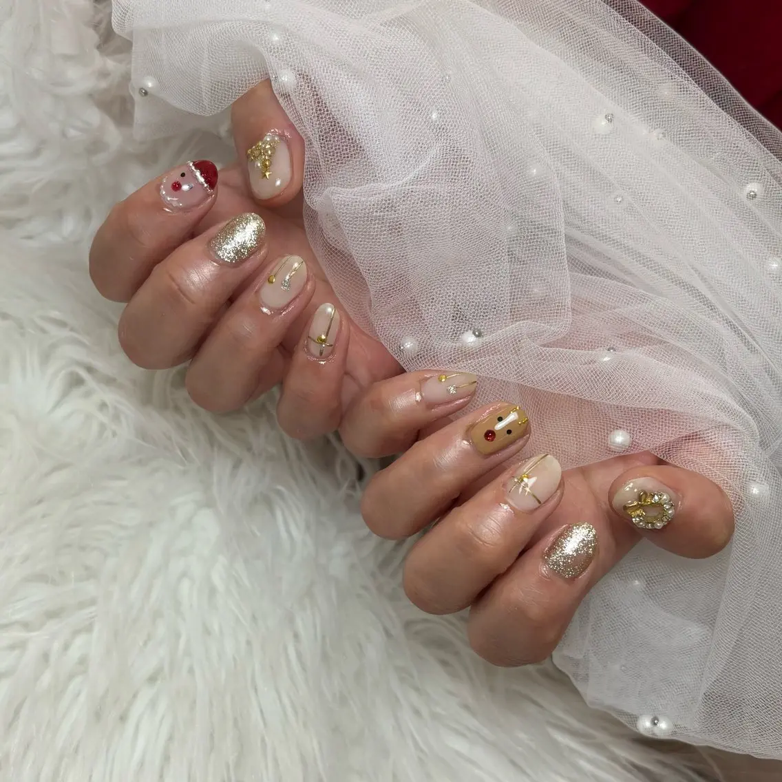 ネイル 冬ネイル クリスマス 北野 美月のネイルデザイン