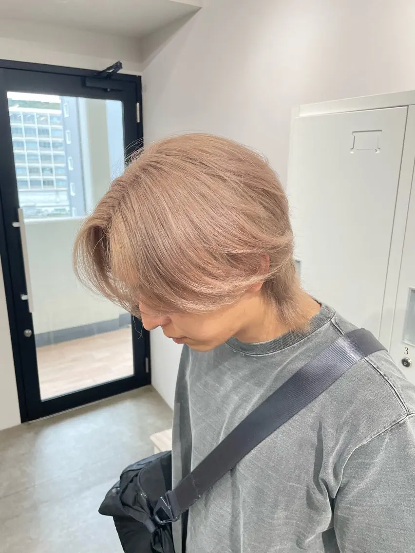 【メンズ限定👦🏼】カット+ケアブリーチ+カラー☘️の写真
