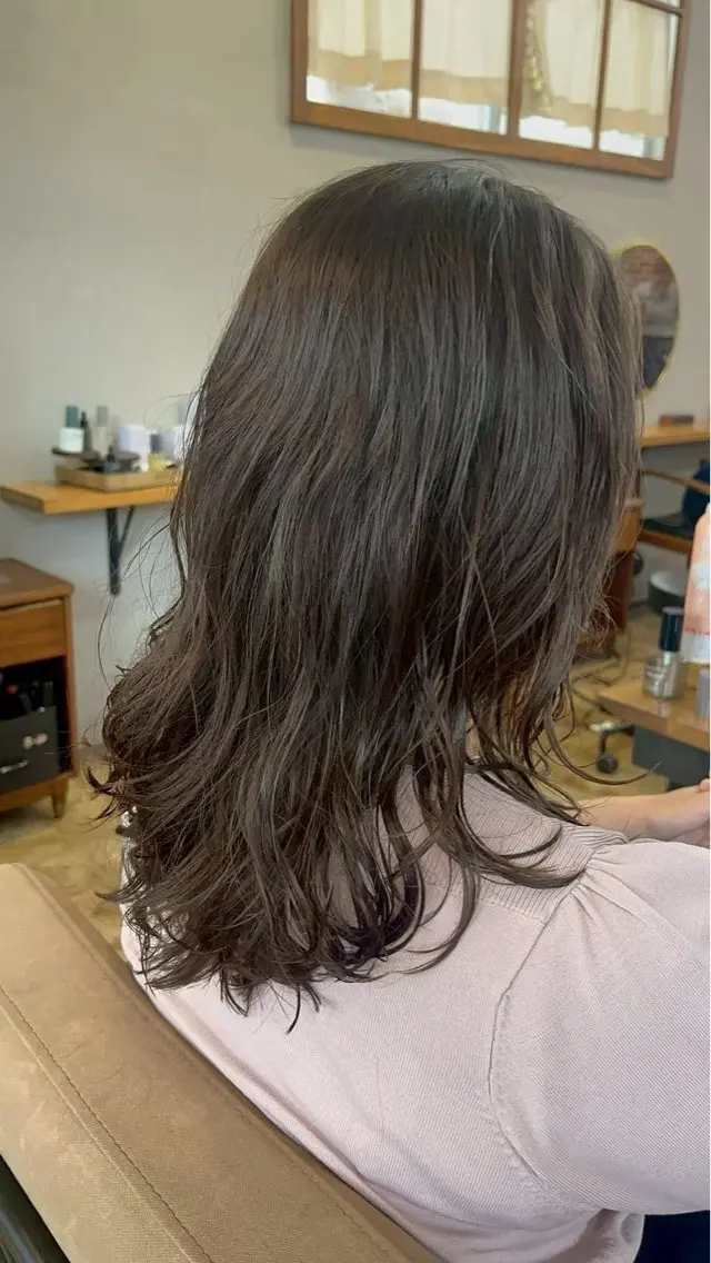 パーマ カット パーマ Hair ruup 平良那生のヘアスタイル