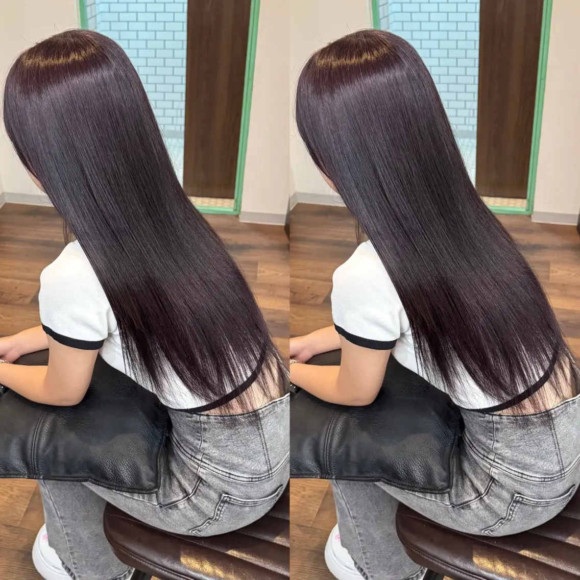 ロング エクステ ヘアカラー レイヤーカット🎀 MIYU💖のヘアスタイル