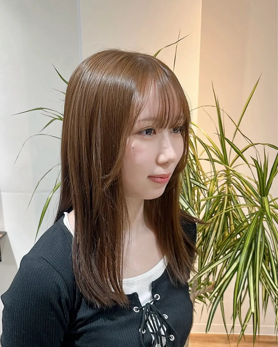 セミロング カット ヘアカラー トリートメント RIN ✴︎透明感カラー✴︎のヘアスタイル